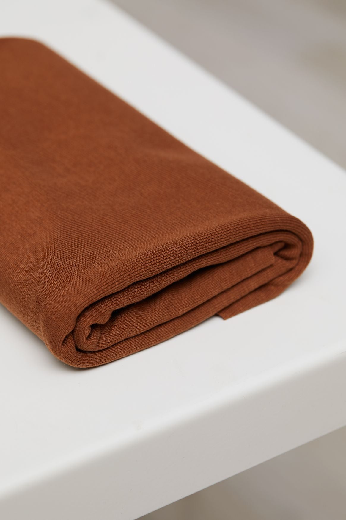 Meet Milk Pecan Fine Rib Jersey