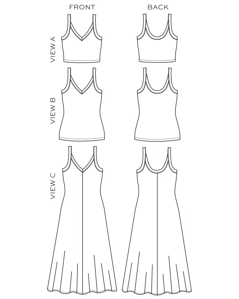 Zoey Tank & Dress by True Bias