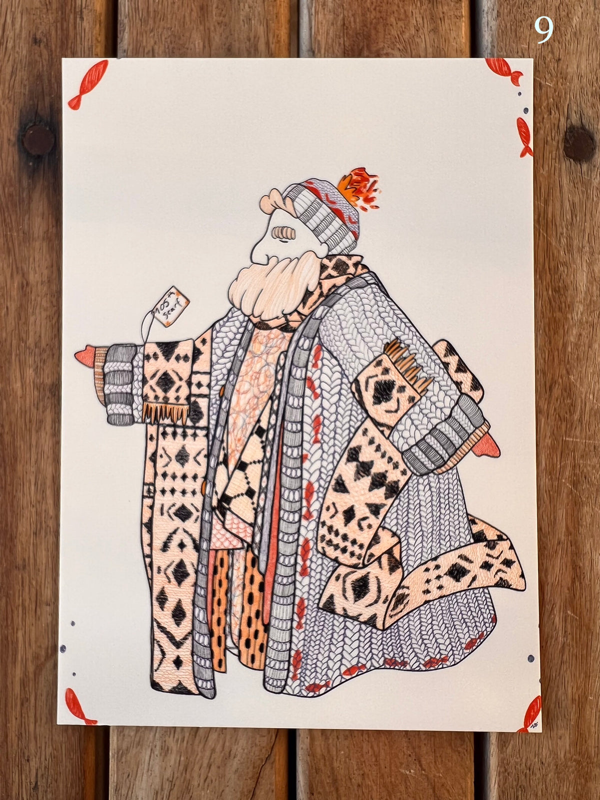 Postais “Serafina Loves Her Woolies” por Inês Spranger